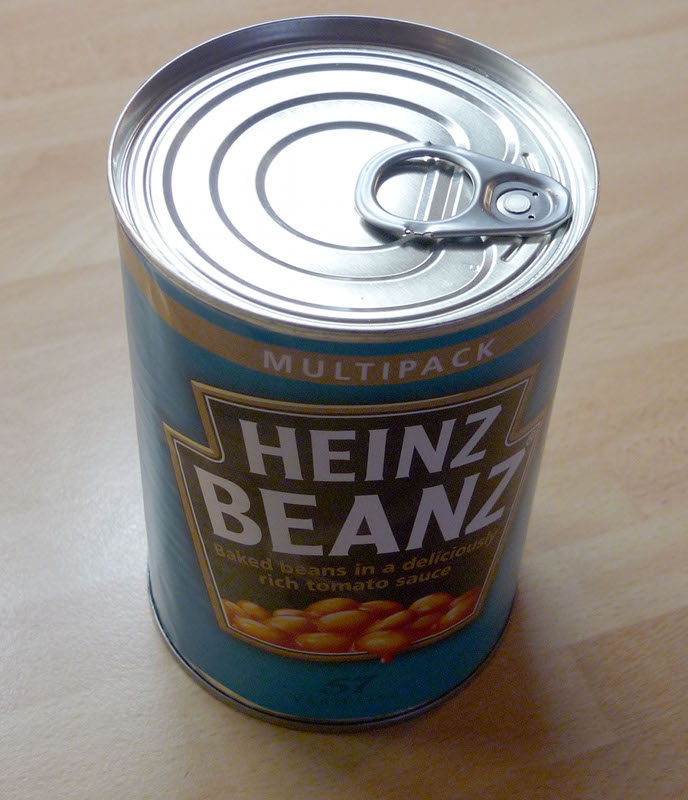 A tin of baked beans